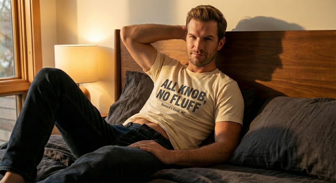 All Knob, No Fluff Tee - lifestyle shot