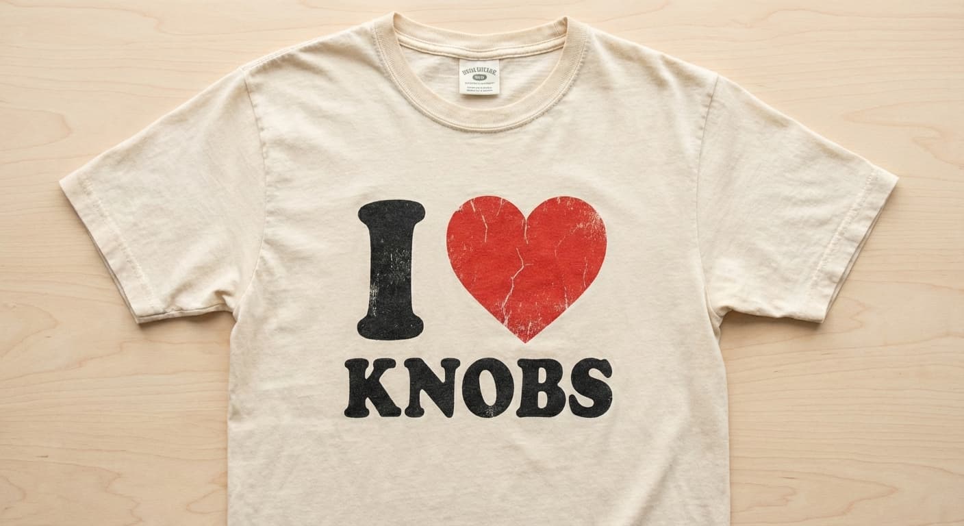 I Heart Knobs Tee - product shot